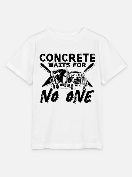 Beton wacht op geen cementbetonafwerkingen - Stanley/Stella Kinder-T-shirt MINI CREATOR - wit