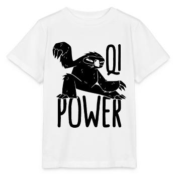 Qi Power Tai Chi Arts Martiaux Taiji Tai Chi Lover - T-shirt bio MINI CREATOR Stanley/Stella Enfant - blanc - Devant - Maike (125cm)
