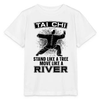 Tai Chi Stand Like A Tree Move Taiji Tai Chi Lover - T-shirt bio MINI CREATOR Stanley/Stella Enfant - blanc - Devant - Maike (125cm)