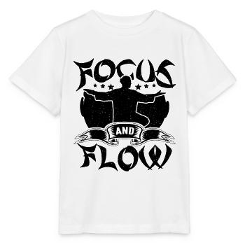 Focus And Flow Meditation Ninjutsu Qigong Lover - Stanley/Stella Kinder T-Shirt MINI CREATOR  - Weiß - Vorne - Maike (125cm)