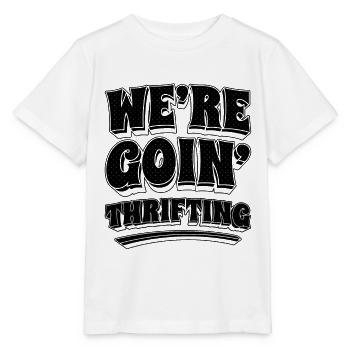 We're Goin' Thrifting Loves Second Hand Thrifte - Stanley/Stella MINI CREATOR Kids’ T-Shirt - white - Front - Maike (125cm)