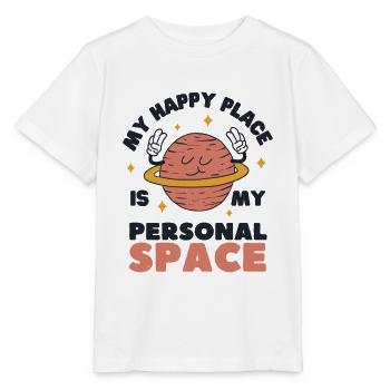 My Happy Place ist mein persönlicher Raum - Stanley/Stella Kinder T-Shirt MINI CREATOR  - Weiß - Vorne - Maike (125cm)