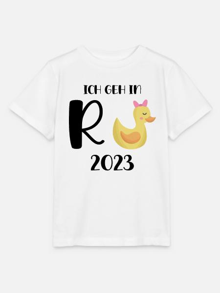 Rente Ente 2023 Pension Ruhestand Opa Oma Rentner - Stanley/Stella Kinder T-Shirt MINI CREATOR - Weiß