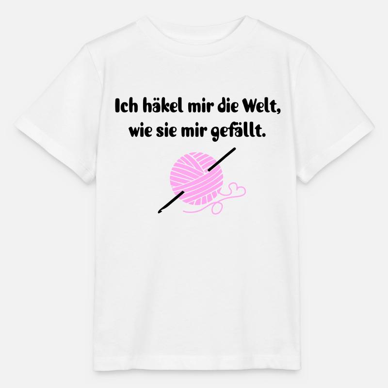 Häkeln Häkelnadel Garn Geschenk Häklerin Spruch - Stanley/Stella Kinder T-Shirt MINI CREATOR  - Weiß