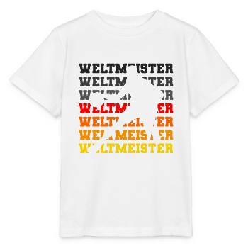 Deutschland Basketball Weltmeister 2023 Fan Shirt - Stanley/Stella Kinder T-Shirt MINI CREATOR  - Weiß - Vorne - Maike (125cm)