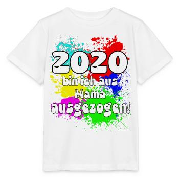 2020 bin ich aus meiner Mama ausgeszogen - Stanley/Stella Kinder T-Shirt MINI CREATOR  - Weiß - Vorne - Maike (125cm)