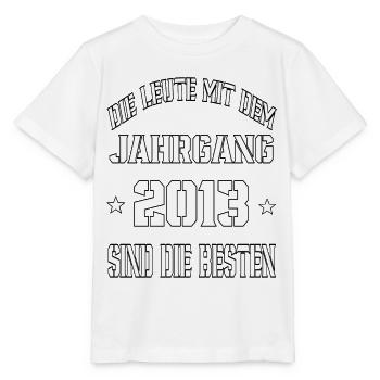 Die Leute mit dem Jahrgang 2013 - Stanley/Stella Kinder T-Shirt MINI CREATOR  - Weiß - Vorne - Maike (125cm)