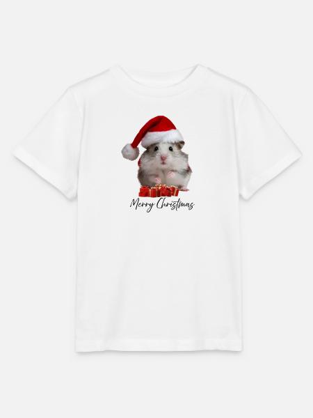 Merry Christmas - Stanley/Stella Kinder T-Shirt MINI CREATOR  - Weiß