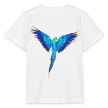 Ara Gelbbrustara Acryl - Stanley/Stella Kinder T-Shirt MINI CREATOR  - Weiß - Vorne - Maike (125cm)