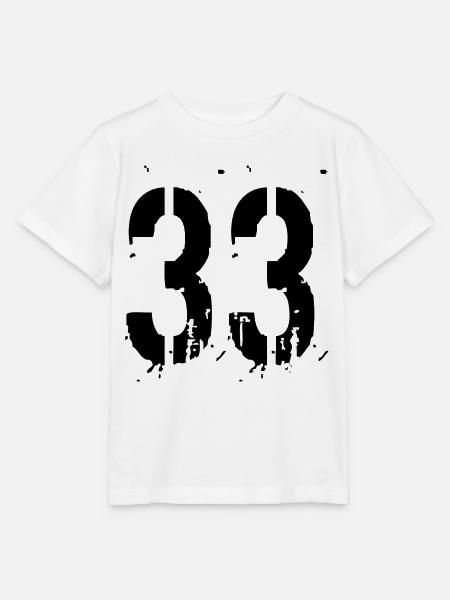 33 Nummer 33 - Stanley/Stella Kinder T-Shirt MINI CREATOR  - Weiß