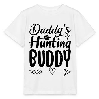 Daddy's Hunting Buddy Hunter Vintage Distressed - Stanley/Stella MINI CREATOR Kids’ T-Shirt - white - Front - Maike (125cm)