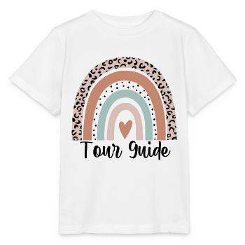 Guide touristique Rainbow Leopard Drôle de guide touristique Cadeau - T-shirt bio MINI CREATOR Stanley/Stella Enfant - blanc - Devant - Maike (125cm)