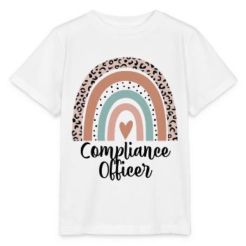 Responsable de la conformité Rainbow Leopard Funny Gift - T-shirt bio MINI CREATOR Stanley/Stella Enfant - blanc - Devant - Maike (125cm)