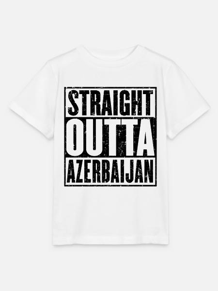 Straight Outta Aserbaidschan - Stanley/Stella Kinder T-Shirt MINI CREATOR  - Weiß