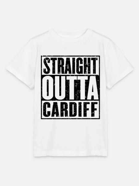 Gerade Outta Cardiff - Stanley/Stella Kinder T-Shirt MINI CREATOR  - Weiß