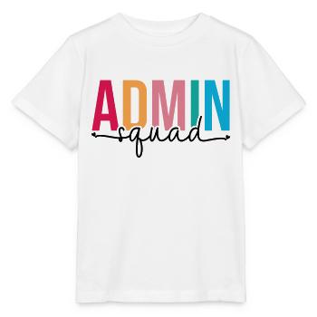 Admin Squad Administrative Assistant Admin Team - Stanley/Stella MINI CREATOR Kids’ T-Shirt - white - Front - Maike (125cm)