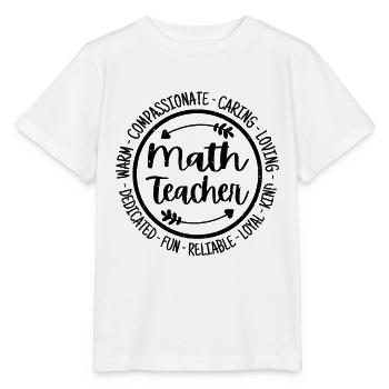 Mathelehrer Vintage Geschenk - Stanley/Stella Kinder T-Shirt MINI CREATOR  - Weiß - Vorne - Maike (125cm)