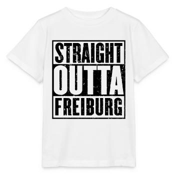 Straight Outta Freiburg - Stanley/Stella MINI CREATOR Kids’ T-Shirt - white - Front - Maike (125cm)