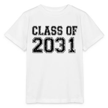 Klasse von 2031 - Stanley/Stella Kinder T-Shirt MINI CREATOR  - Weiß - Vorne - Maike (125cm)
