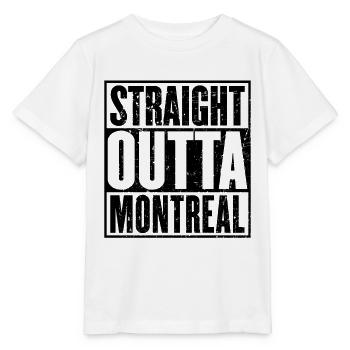 Straight Outta Montréal Vintage - T-shirt bio MINI CREATOR Stanley/Stella Enfant - blanc - Devant - Maike (125cm)
