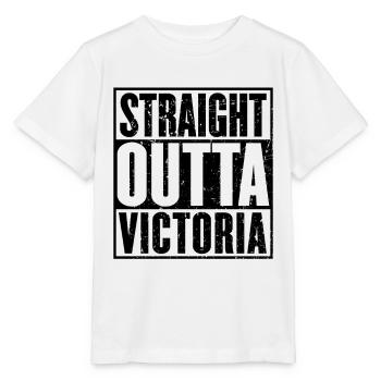 Straight Outta Victoria Vintage - T-shirt bio MINI CREATOR Stanley/Stella Enfant - blanc - Devant - Maike (125cm)