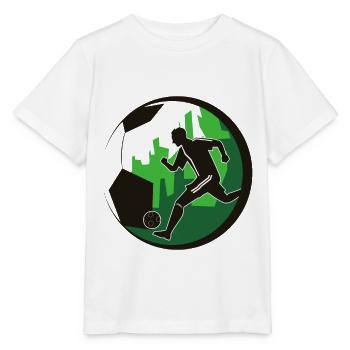 Soccer footballer - Stanley/Stella MINI CREATOR Kids’ T-Shirt - white - Front - Maike (125cm)