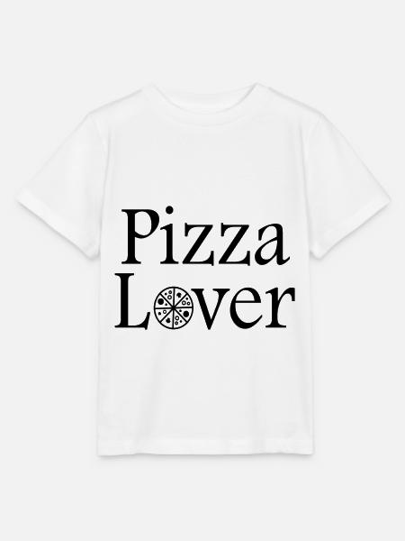 Pizza Lover - Stanley/Stella Kinder T-Shirt MINI CREATOR  - Weiß