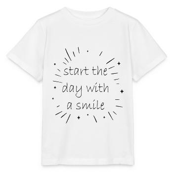 Smile sourit - T-shirt bio MINI CREATOR Stanley/Stella Enfant - blanc - Devant - Maike (125cm)