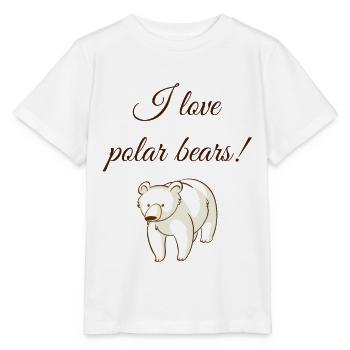 Ours polaire ours polaires - T-shirt bio MINI CREATOR Stanley/Stella Enfant - blanc - Devant - Maike (125cm)