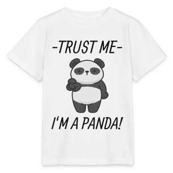 Panda disant - T-shirt bio MINI CREATOR Stanley/Stella Enfant - blanc - Devant - Maike (125cm)