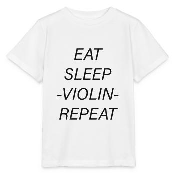 Violine violin - Stanley/Stella Kinder T-Shirt MINI CREATOR  - Weiß - Vorne - Maike (125cm)