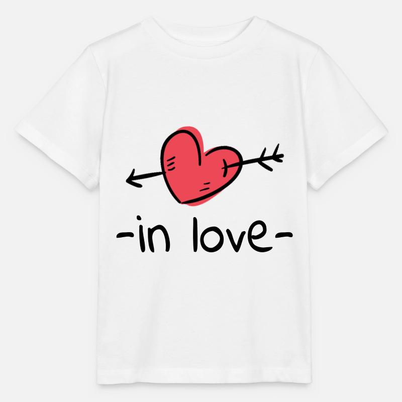in love - Stanley/Stella Kinder T-Shirt MINI CREATOR  - Weiß