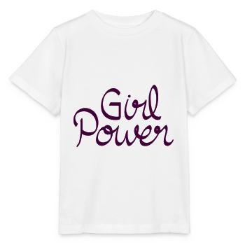girl power - Stanley/Stella MINI CREATOR Kids’ T-Shirt - white - Front - Maike (125cm)