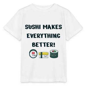 Sushi - T-shirt bio MINI CREATOR Stanley/Stella Enfant - blanc - Devant - Maike (125cm)