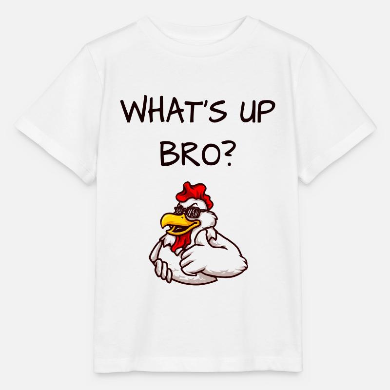 drôle de poule - T-shirt bio MINI CREATOR Stanley/Stella Enfant - blanc