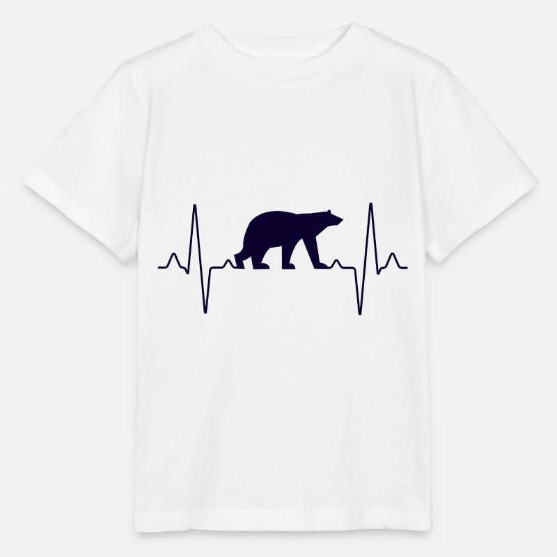 Eisbär Herzschlag - Stanley/Stella Kinder T-Shirt MINI CREATOR  - Weiß
