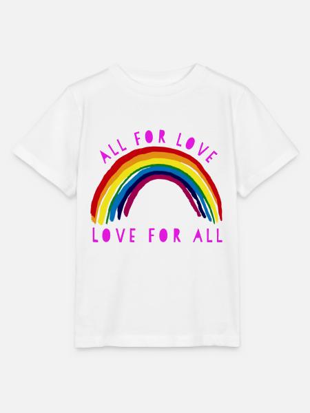 Regenbogen, Regenbogen, Regenbogen, Regenbogen, Regenbogen - Stanley/Stella Kinder T-Shirt MINI CREATOR - Weiß
