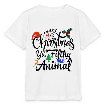 Noël, noël, noël, noël, noël, noël, noël, noël - T-shirt bio MINI CREATOR Stanley/Stella Enfant - blanc - Devant - Maike (125cm)