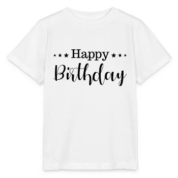 Bon anniversaire - T-shirt bio MINI CREATOR Stanley/Stella Enfant - blanc - Devant - Maike (125cm)