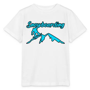Snowboarding - Stanley/Stella Kinder T-Shirt MINI CREATOR  - Weiß - Vorne - Maike (125cm)