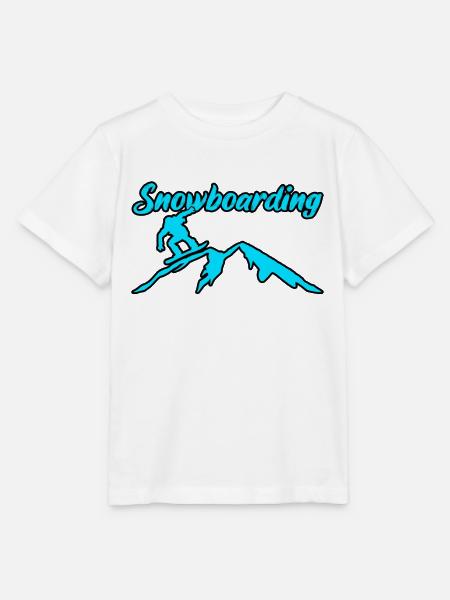 Snowboarding - Stanley/Stella Kinder T-Shirt MINI CREATOR - Weiß
