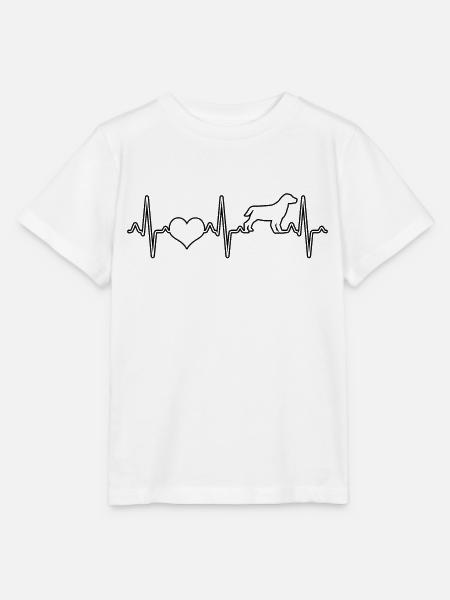 Hund Herzschlag - Stanley/Stella Kinder T-Shirt MINI CREATOR - Weiß