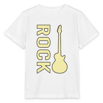 E Guitare Rock - T-shirt bio MINI CREATOR Stanley/Stella Enfant - blanc - Devant - Maike (125cm)