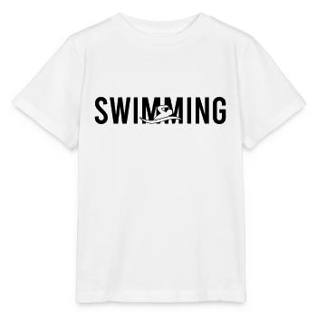 Swimming swimming - Stanley/Stella MINI CREATOR Kids’ T-Shirt - white - Front - Maike (125cm)