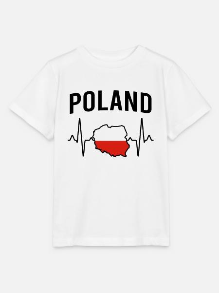 Polen poland Herzschlag - Stanley/Stella Kinder T-Shirt MINI CREATOR - Weiß