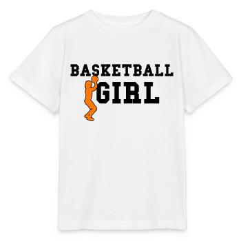 basketball girl - Stanley/Stella MINI CREATOR Kids’ T-Shirt - white - Front - Maike (125cm)