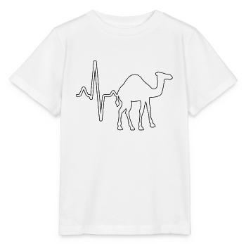 Dromedar Herzschlag - Stanley/Stella Kinder T-Shirt MINI CREATOR  - Weiß - Vorne - Maike (125cm)