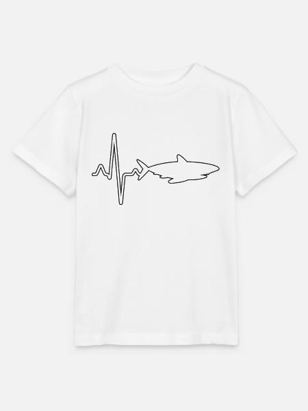 Hai Herzschlag - Stanley/Stella Kinder T-Shirt MINI CREATOR  - Weiß