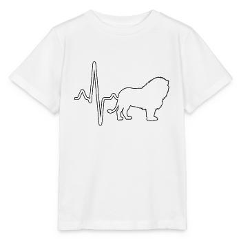 Leo Heartbeat - T-shirt bio MINI CREATOR Stanley/Stella Enfant - blanc - Devant - Maike (125cm)
