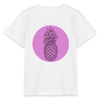 Ananas - T-shirt bio MINI CREATOR Stanley/Stella Enfant - blanc - Devant - Maike (125cm)